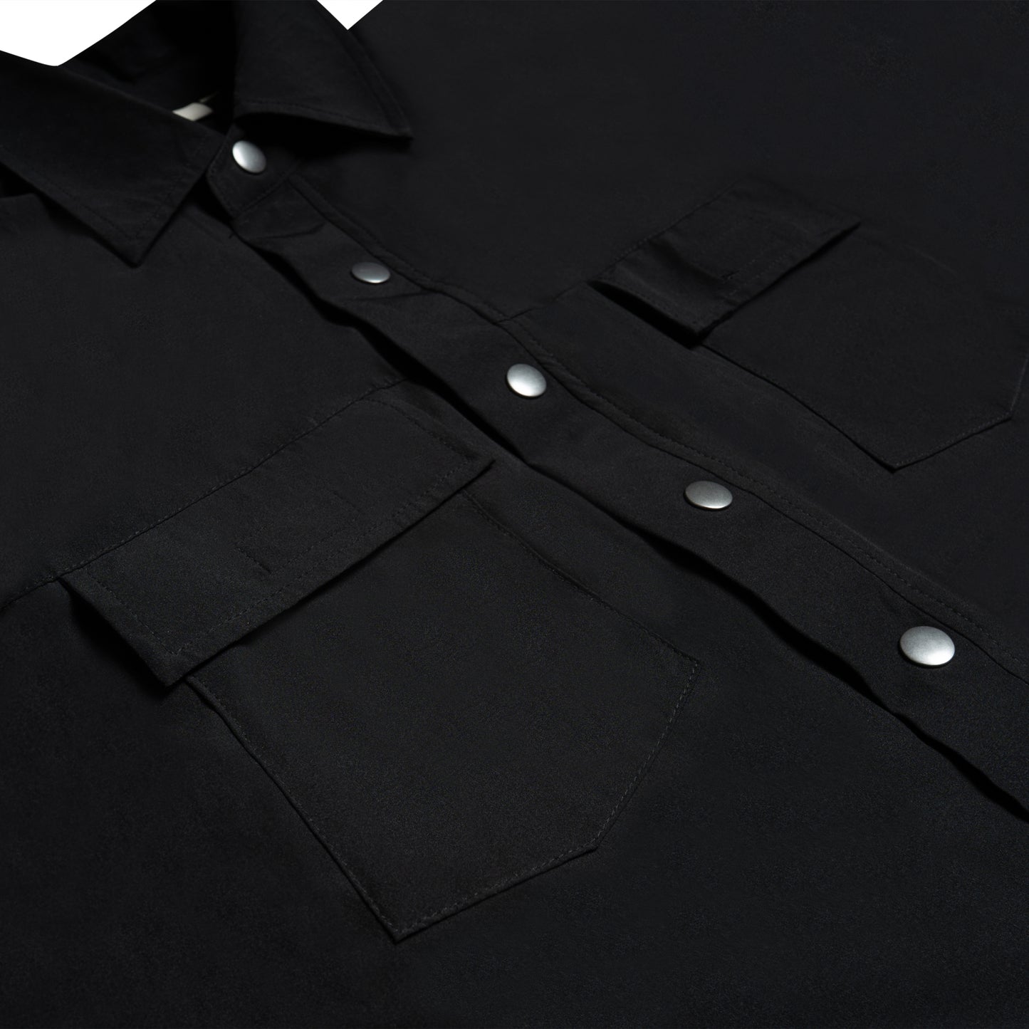 BLACK QUILTED NYLON JACKET