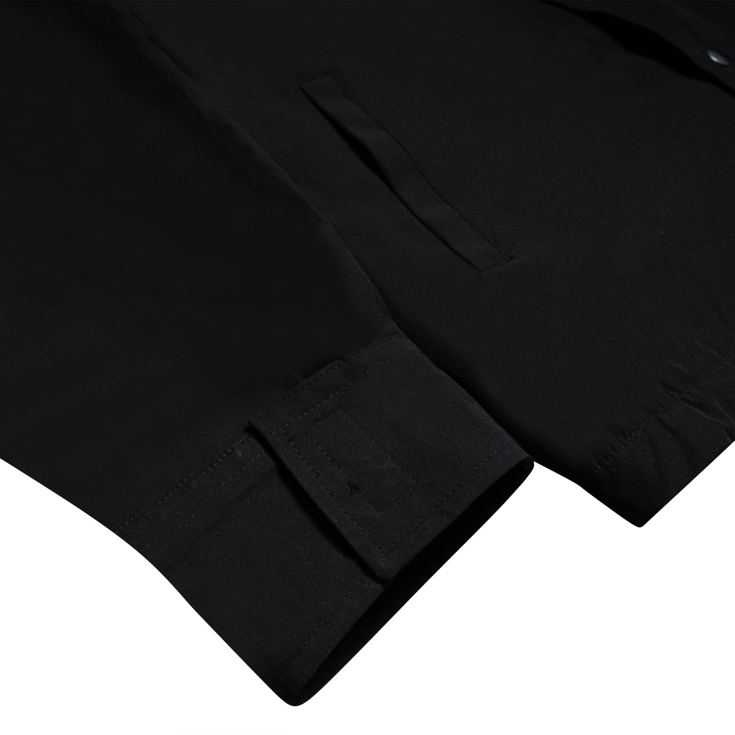 BLACK QUILTED NYLON JACKET
