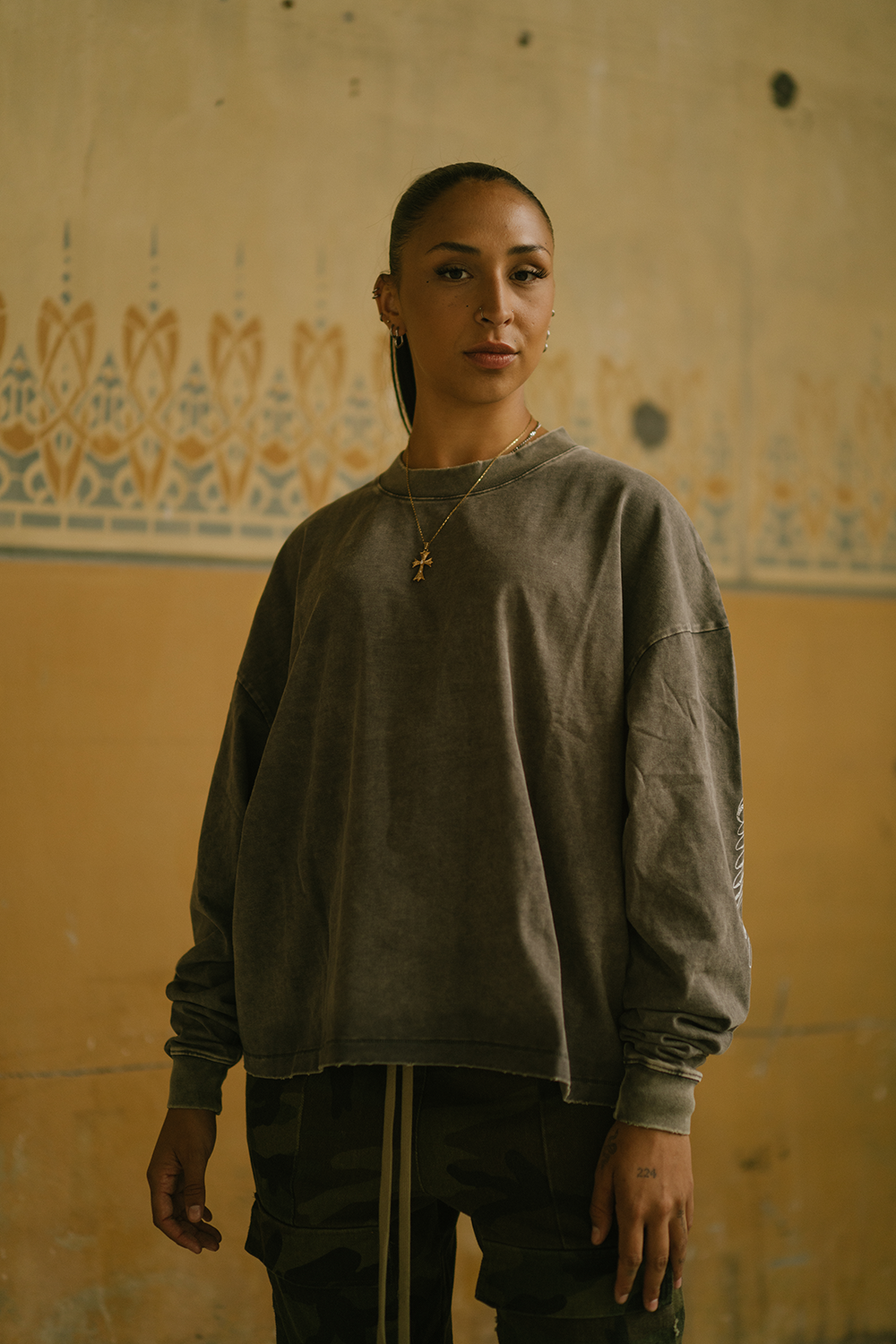 WASHED GREEN LONGSLEEVE