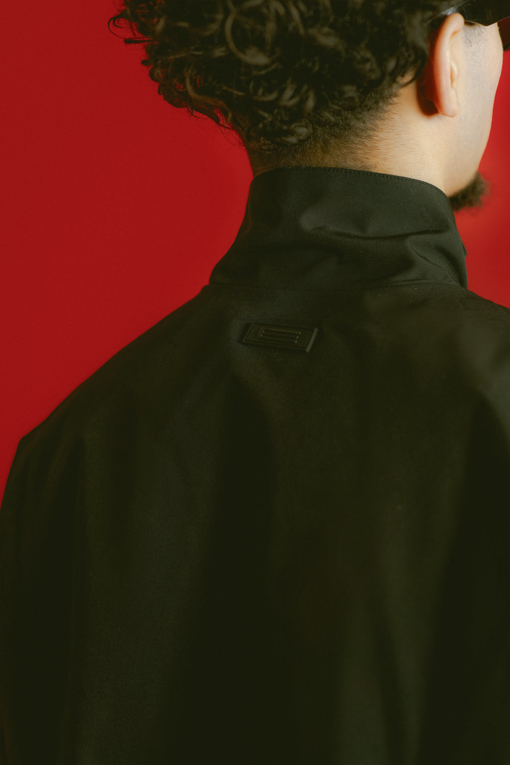 NYLON BLACK TRACK JACKET