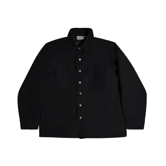 BLACK QUILTED NYLON JACKET