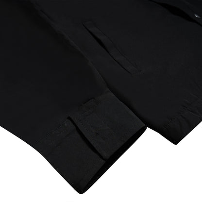 BLACK QUILTED NYLON JACKET
