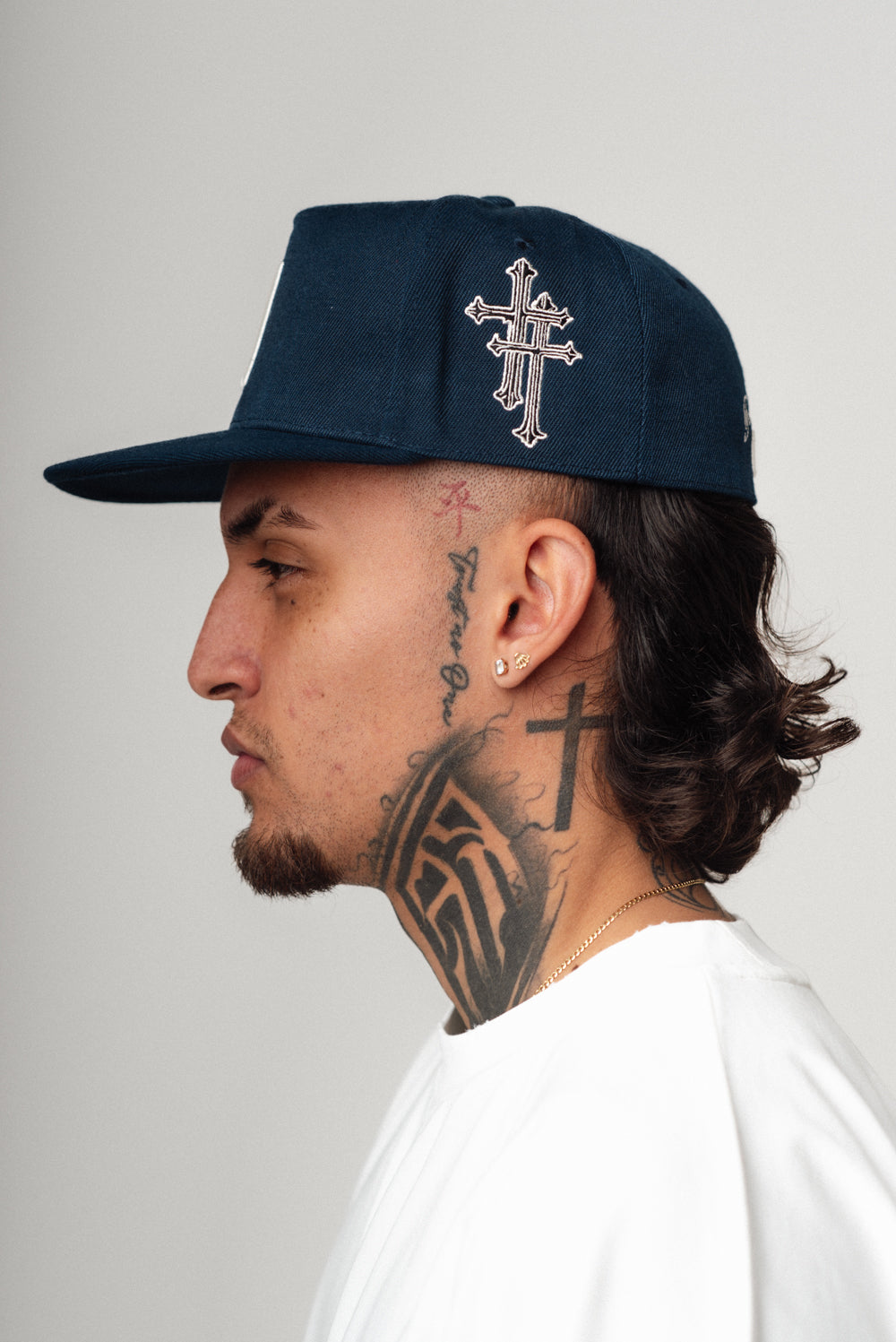 NAVY ''FOREVER FAITHFUL'' FITTED CAP