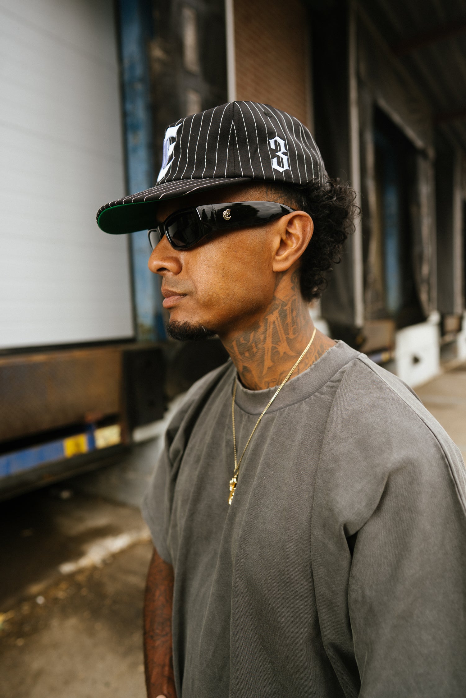 Black White Striped Performance Apparel Cap