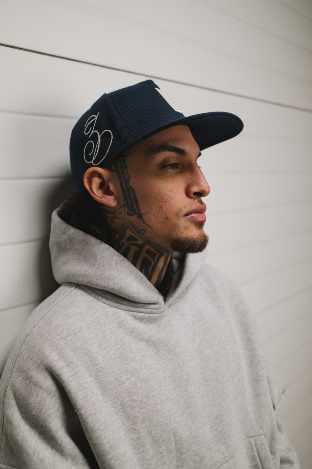 NAVY ''FOREVER FAITHFUL'' FITTED CAP