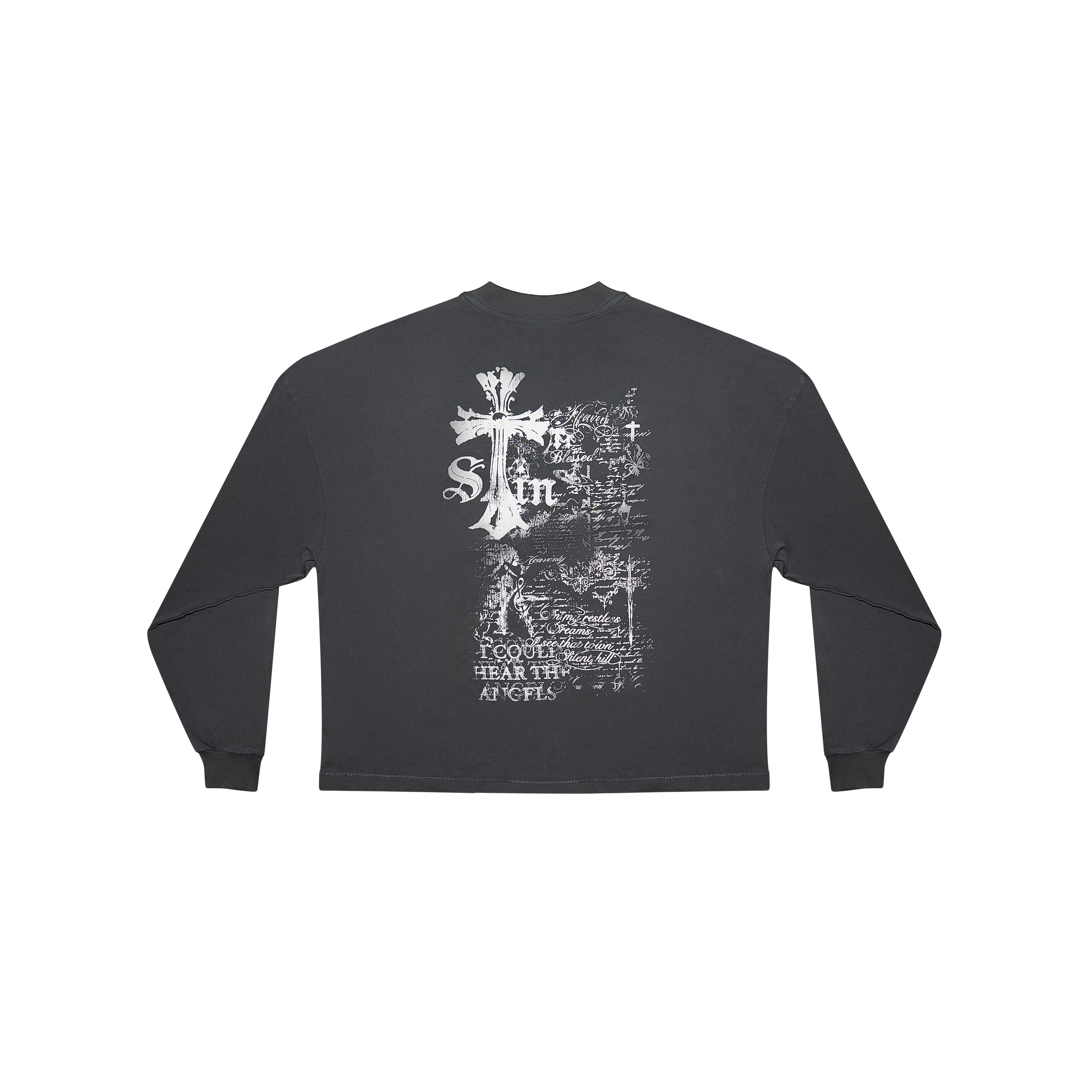 CHARCOAL CROSS LONGSLEEVE