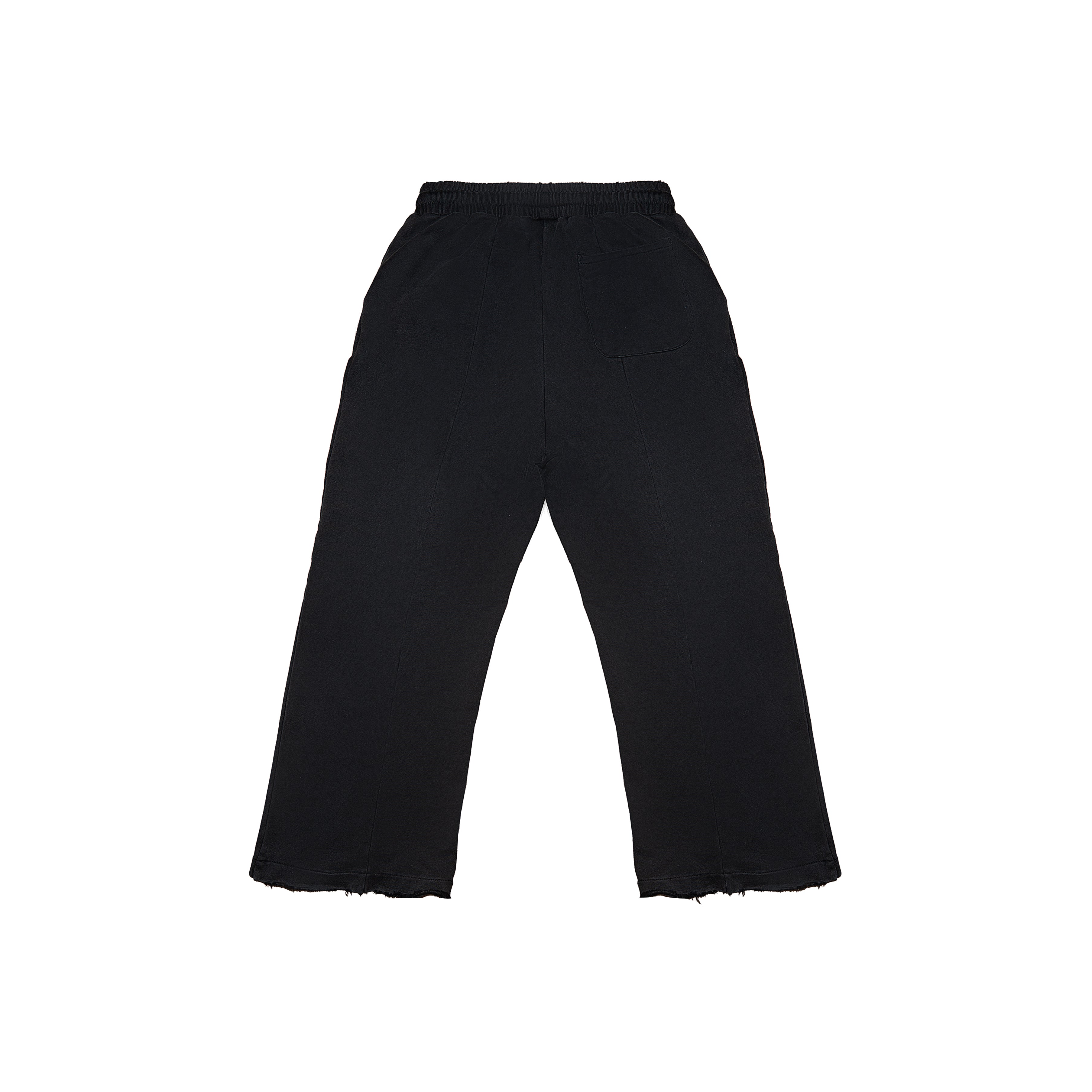 STONE WASH BLACK BAGGY SWEATPANTS
