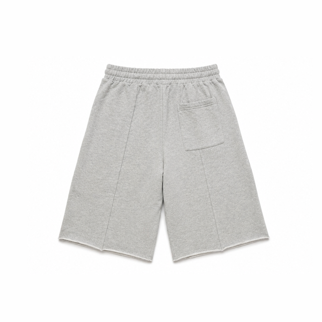 GREY BAGGY CUT OFF SHORTS